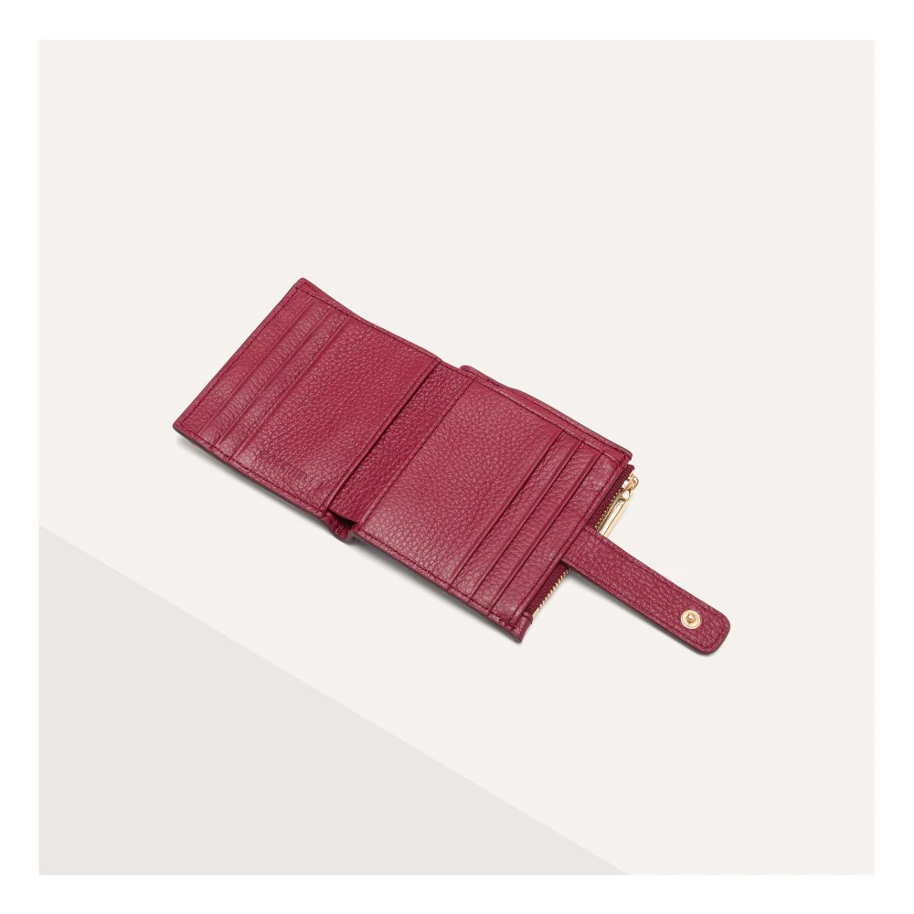 Coccinelle Metalen portemonnee met lieveheersbeestje logo Red Dames