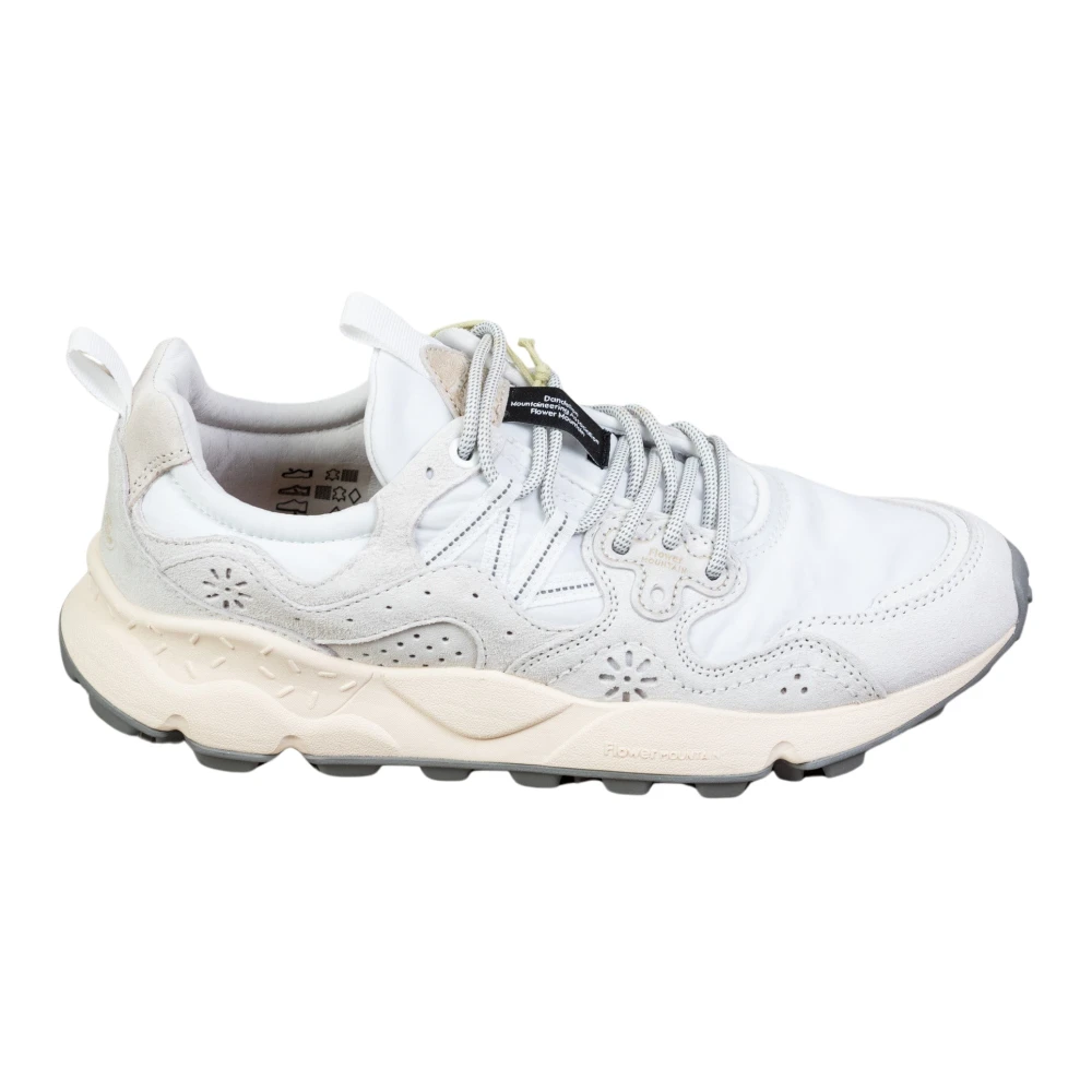 Flower Mountain Men's White Sneakers, 9 Uk, Yamano 3 Uni