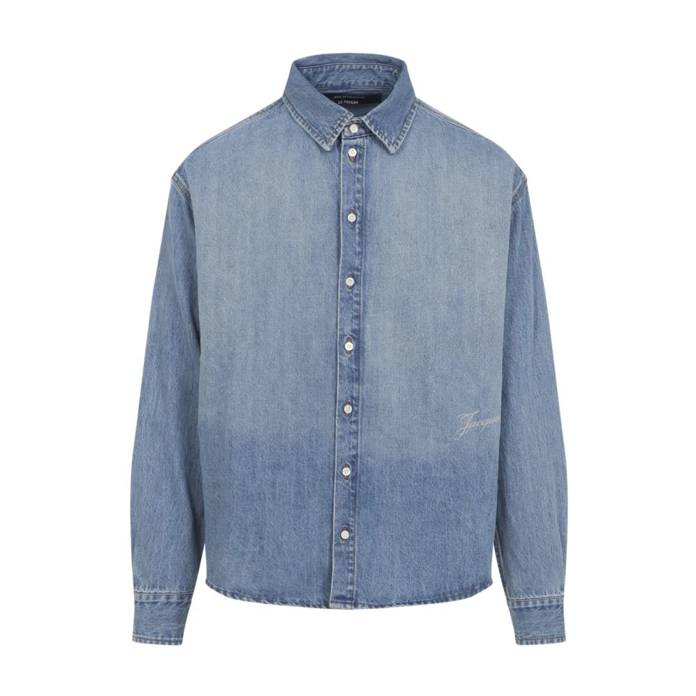 Jacquemus Men's Blue Simon De-Nîmes Denim Shirt