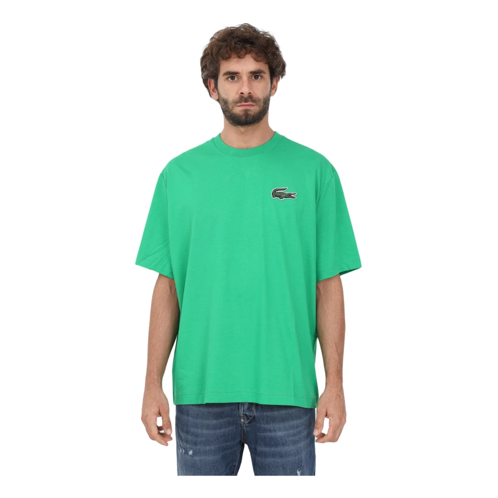 Lacoste Groene T-shirts en Polos met Iconisch Symbool Green Unisex