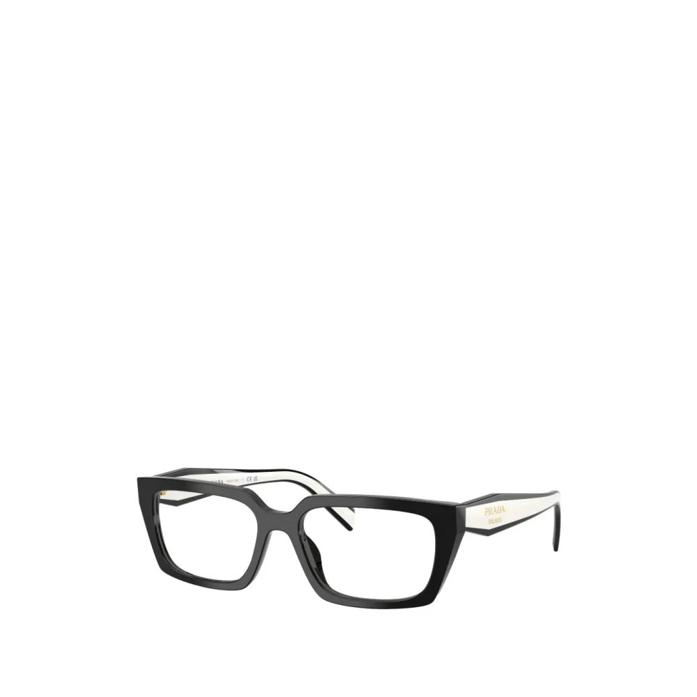 Prada Transparent Woman Pr D05v 20G1o1 Optical Frames Acetate Black Squared Normal - Image 2