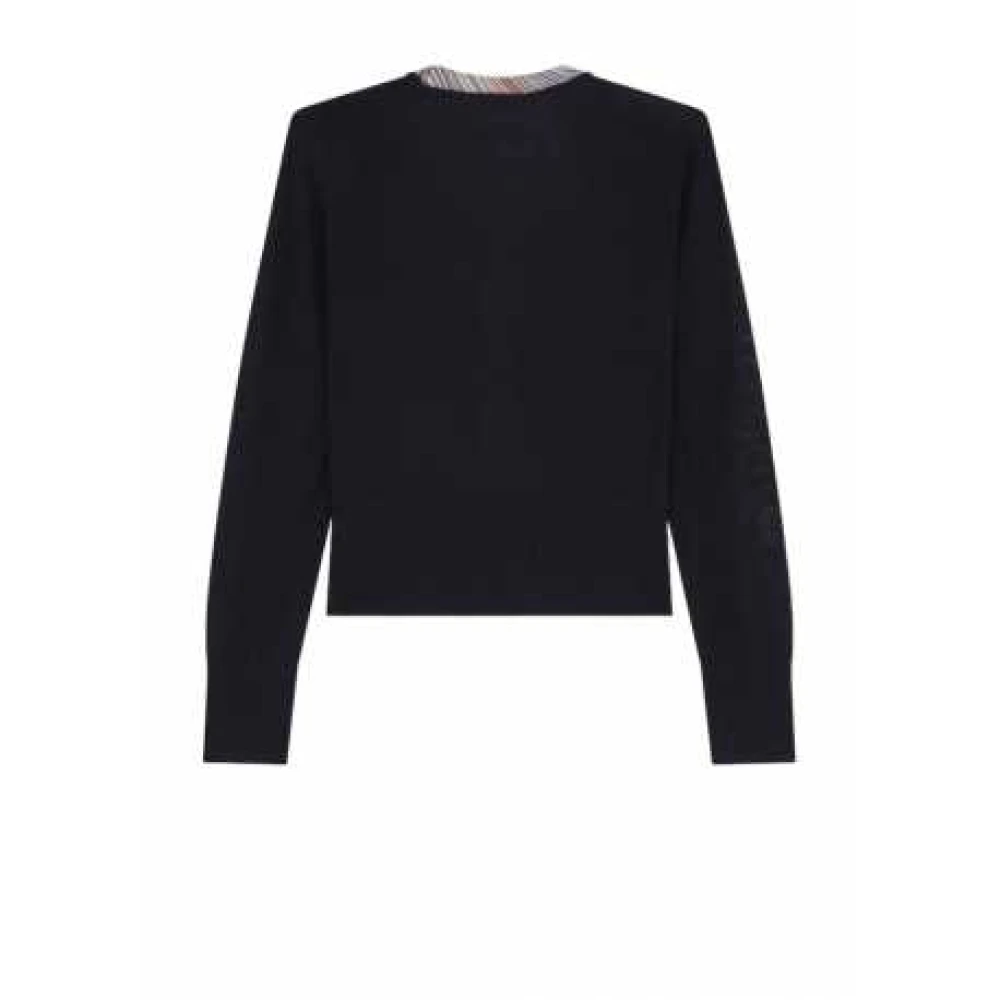 Paul Smith Navy Gestreepte Vest met Knopen Blue Dames