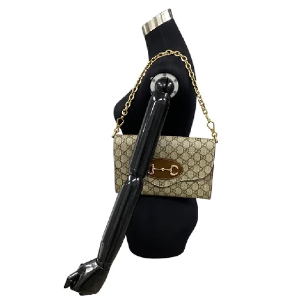 Gucci Vintage Pre-owned Leather shoulder-bags Brown Dames