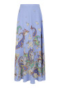 jupe-en-soie-imprimee-multicolore