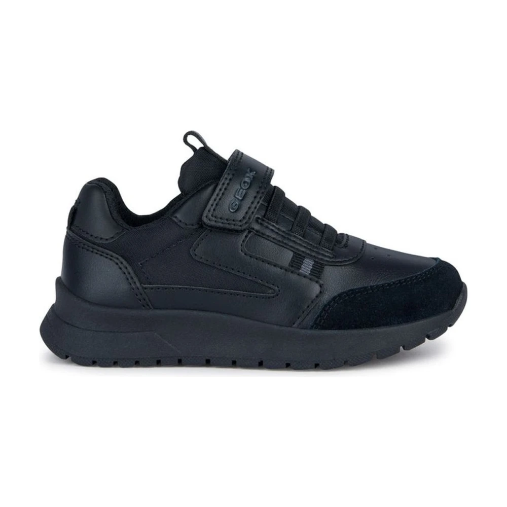 Geox Boys Black Sneakers,, Briezee Trainers Size 31 Eu