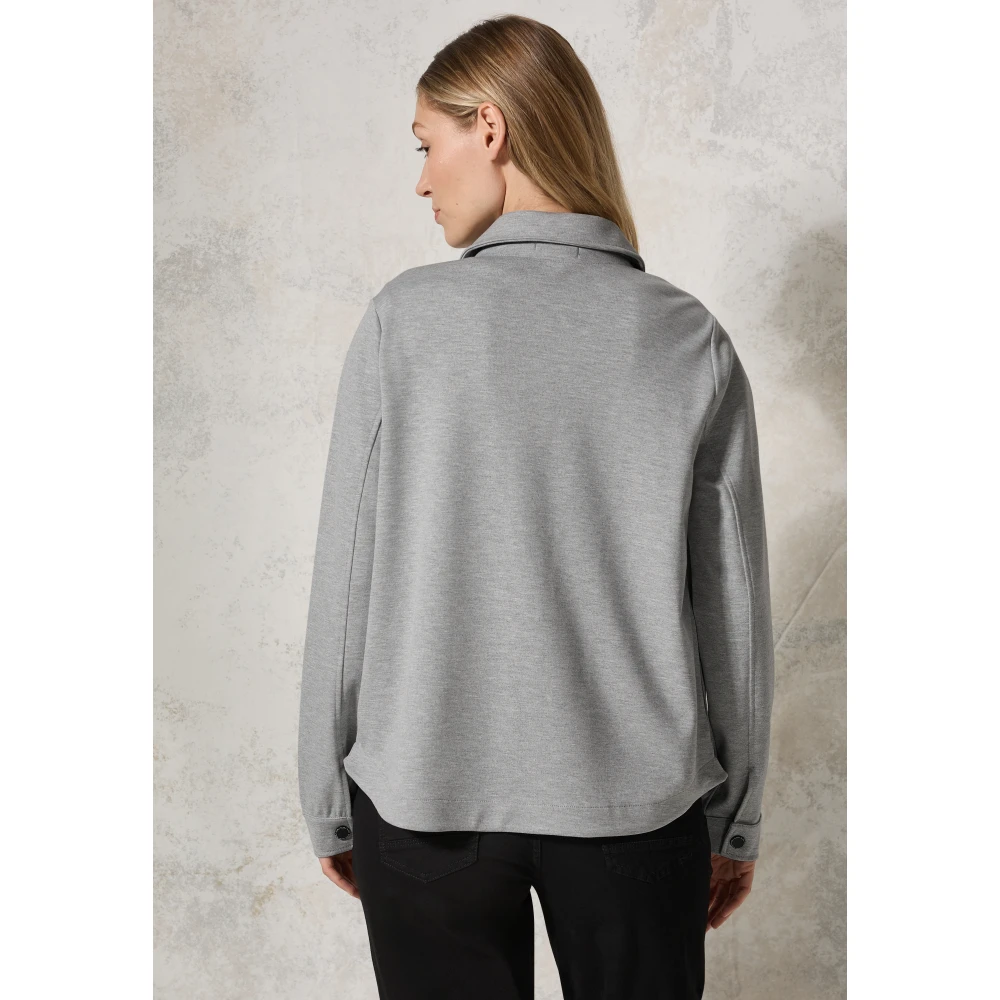 cecil Melange Overshirt Jas Stijlvol Functioneel Gray Dames
