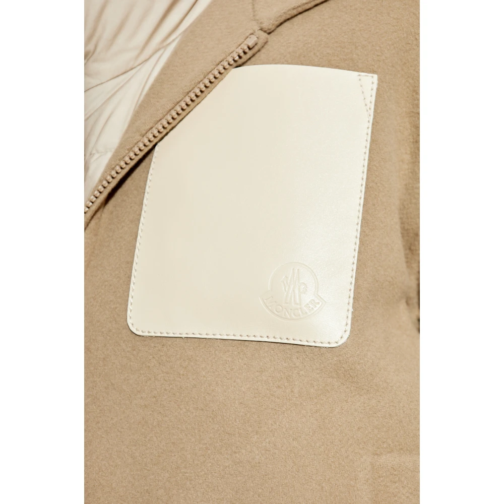 Moncler Tweelaagse jas Almandine Beige Dames