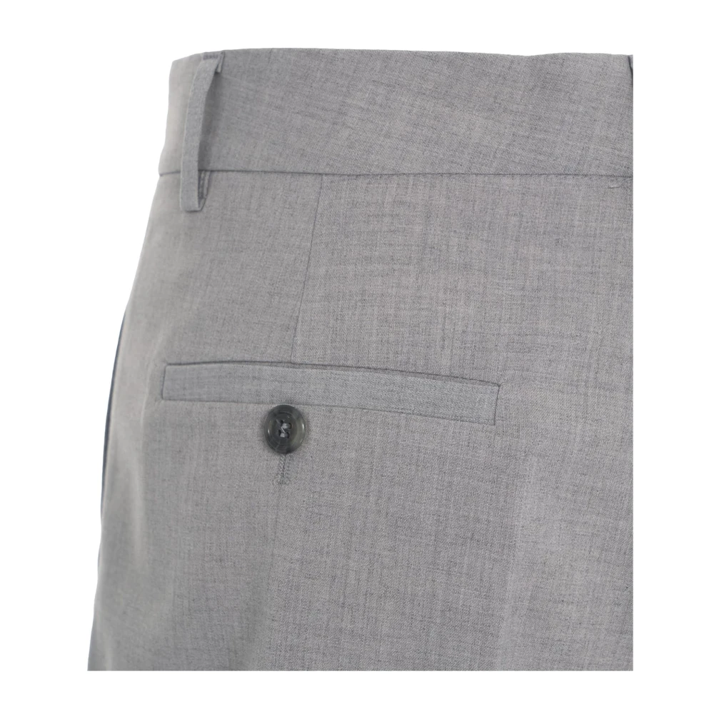 Ottod'Ame Grijze Geplooide Bermuda Shorts Gray Dames