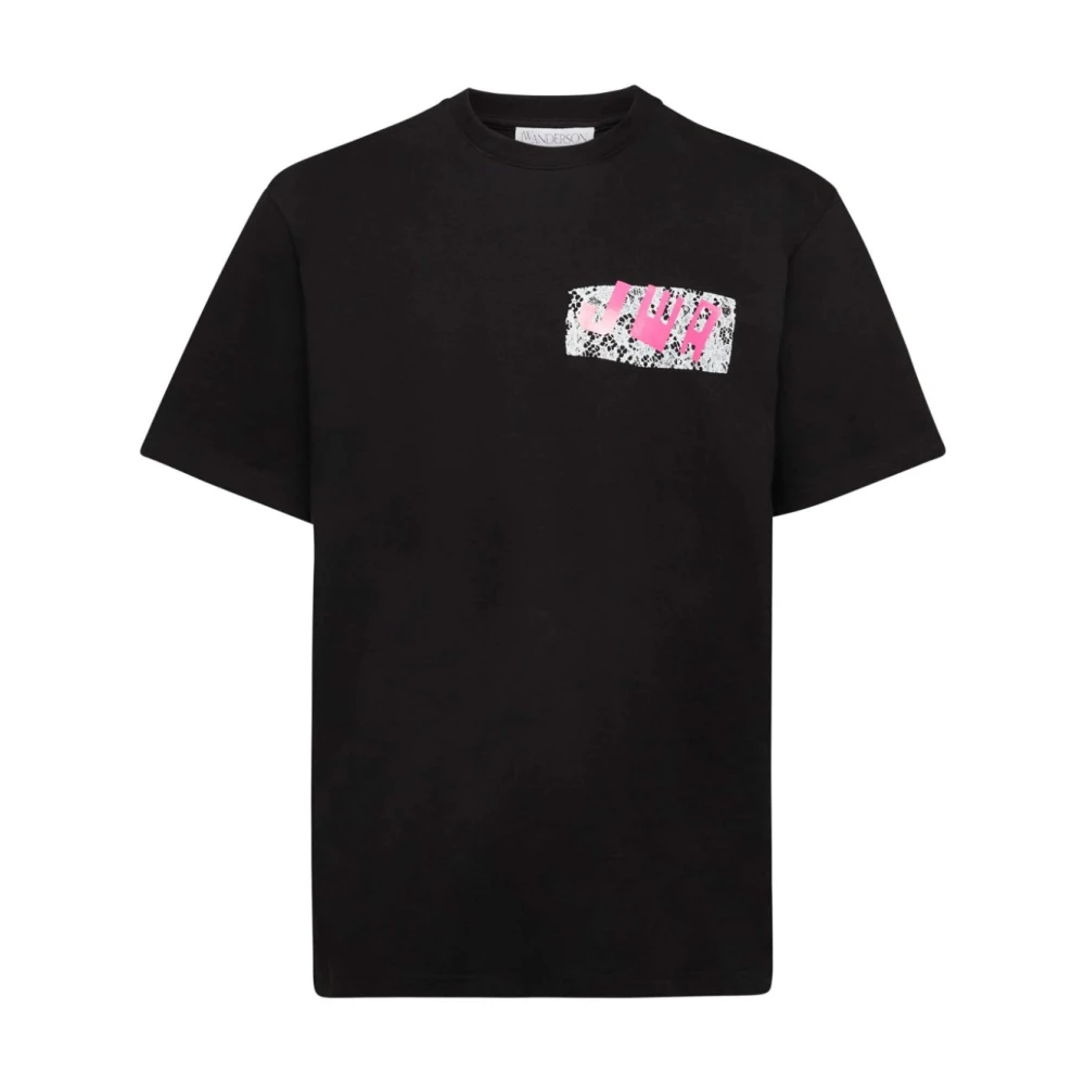 JW Anderson Zwarte T-shirts en Polos Black Heren