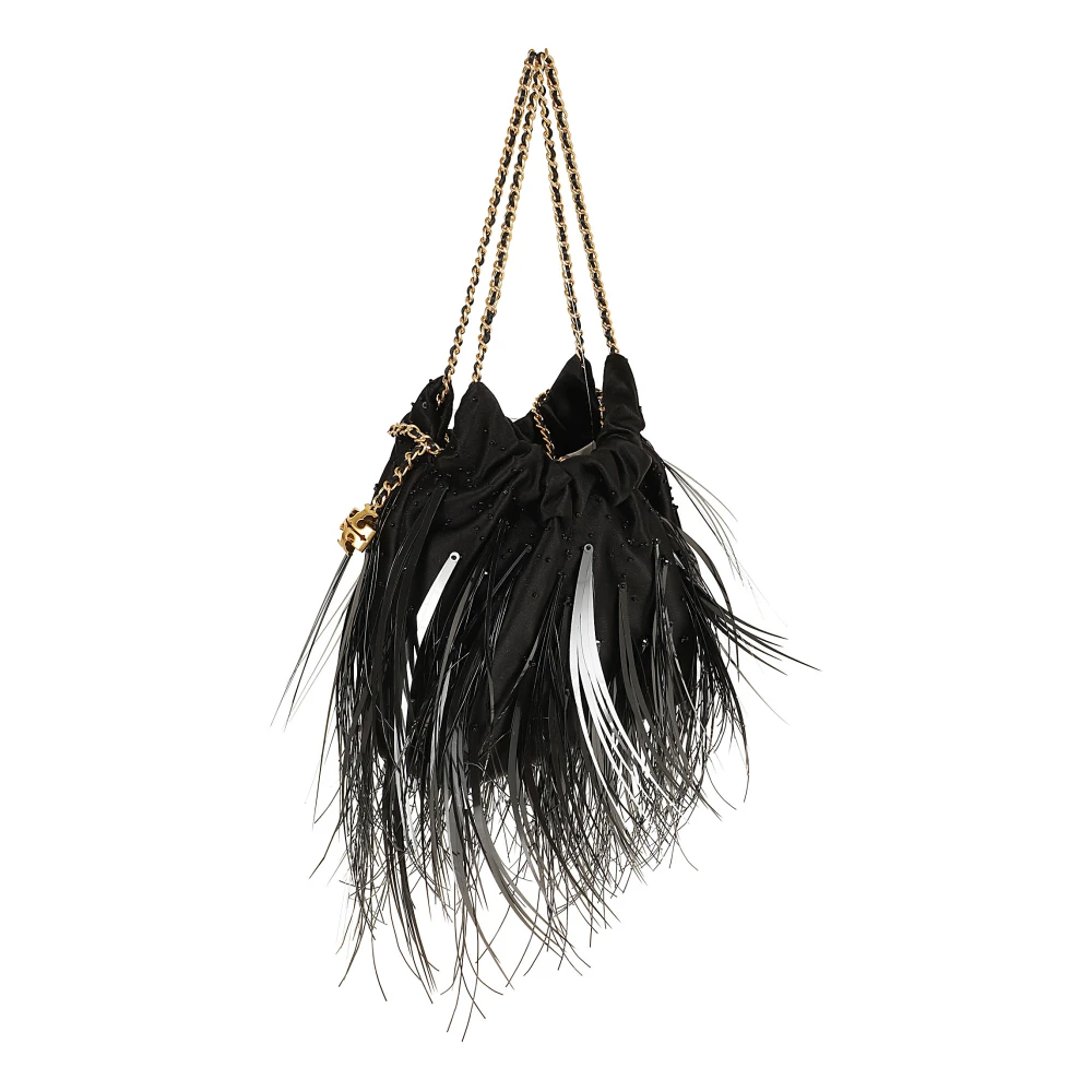 TORY BURCH Veertje Mini Hobo Tas Black Dames
