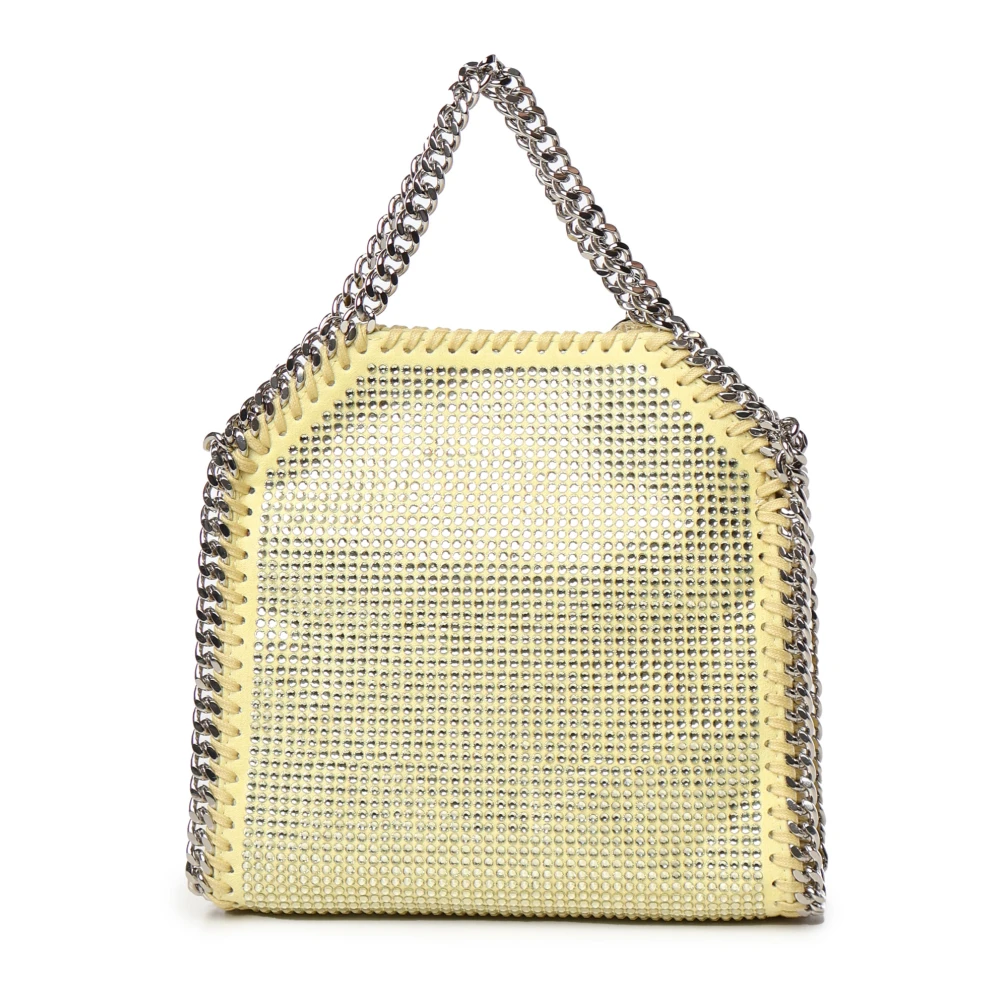 Stella Mccartney Gele Kristal Ketting Schoudertas Yellow Dames