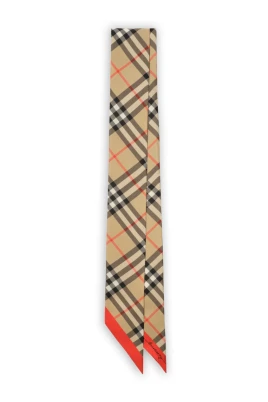Smal rutig sidenscarf