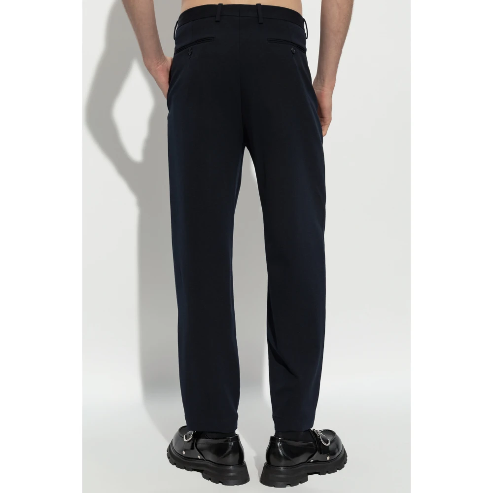 Giorgio Armani Gekreukte broek Blue Heren