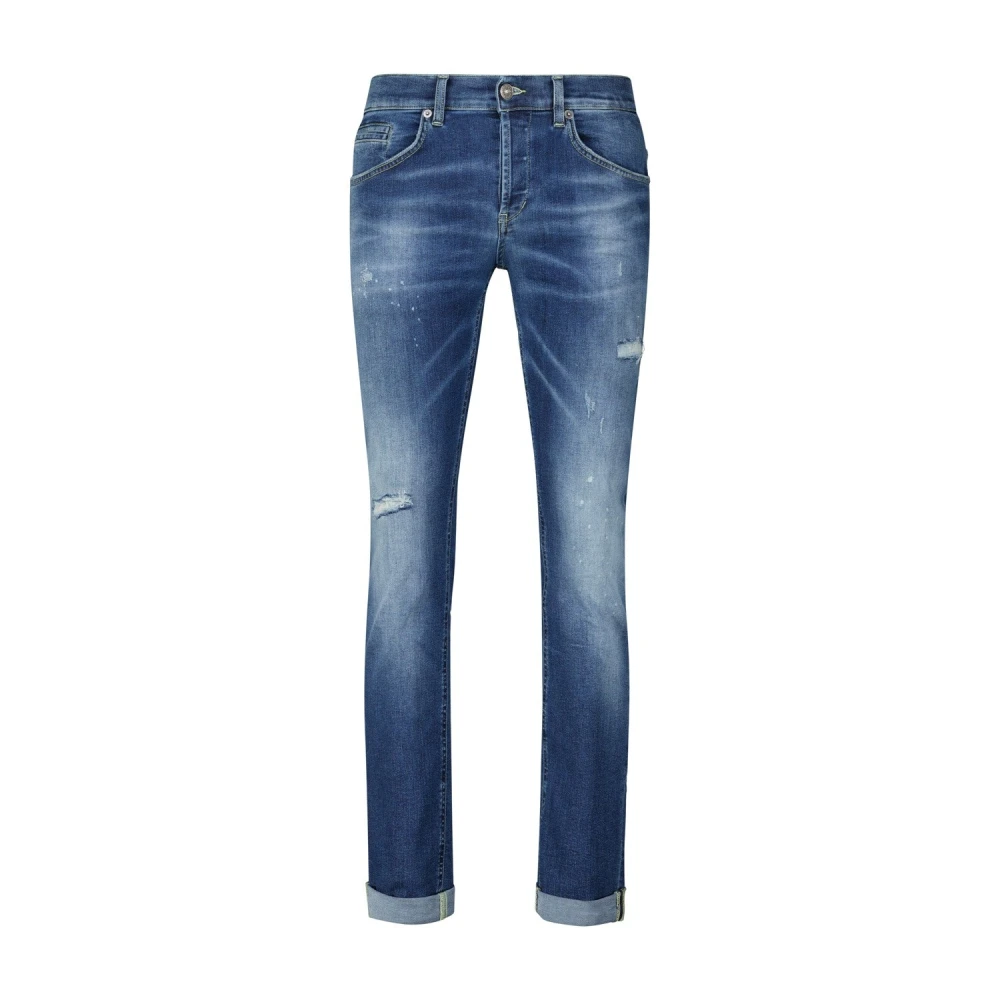 Dondup Slim-Fit Jeans Stijlvol en Comfortabel Blue Heren