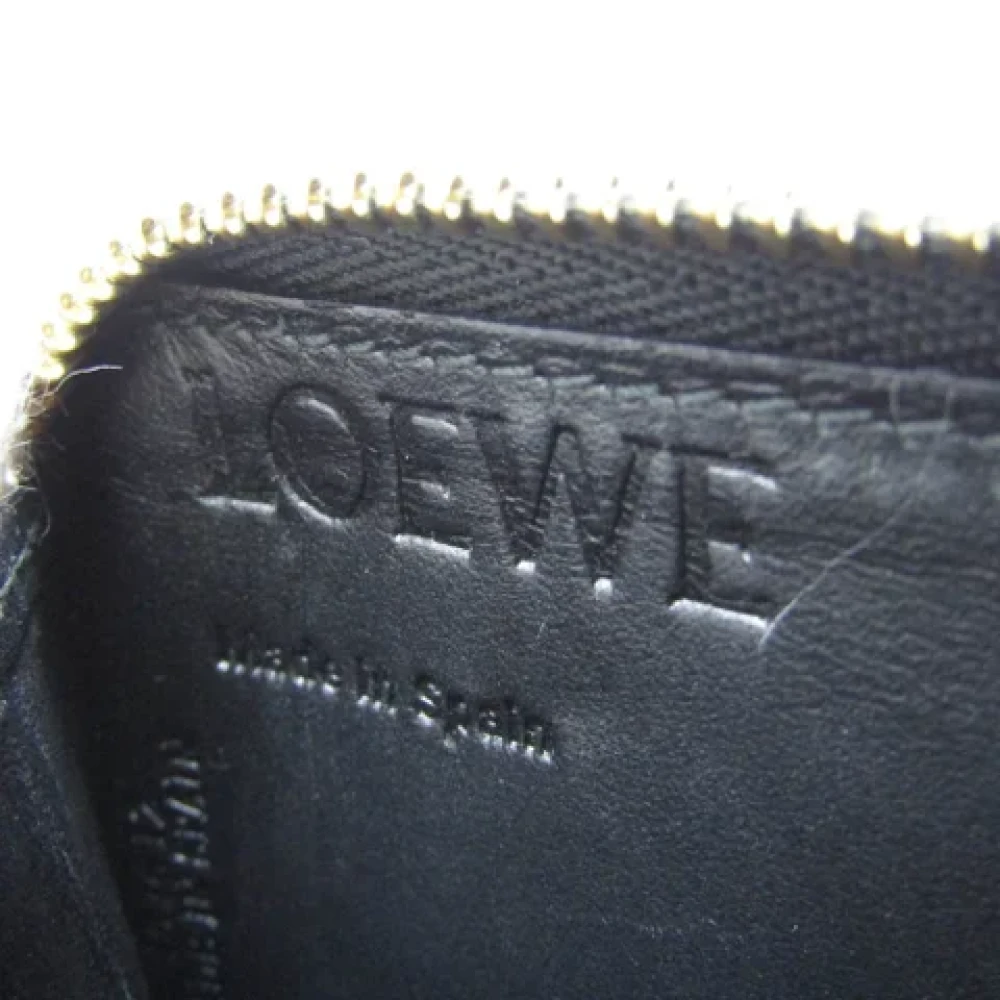 Loewe Pre-owned Leather wallets Black Dames