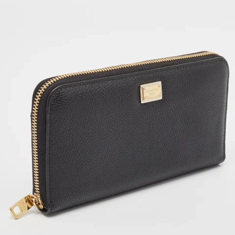 Dolce & Gabbana Pre-owned Leather wallets Black Dames