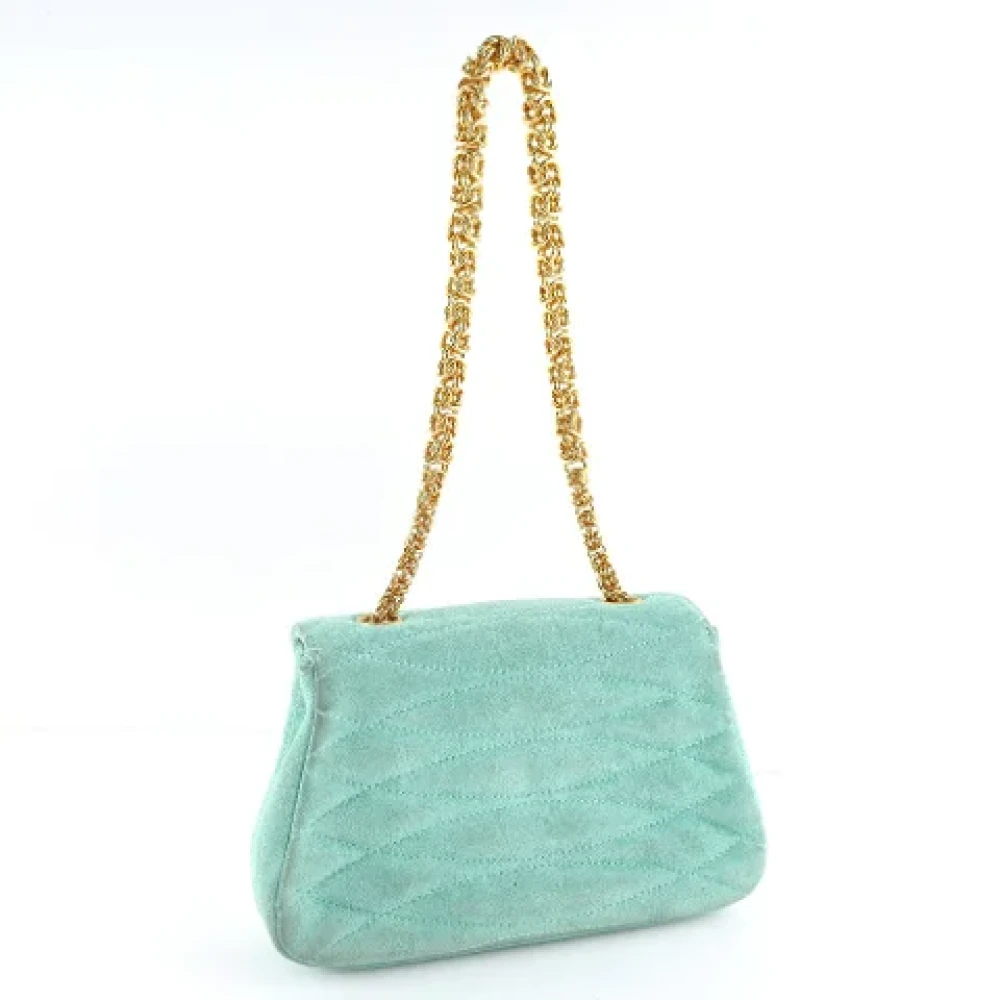 Chanel Vintage Pre-owned Leather handbags Green Dames