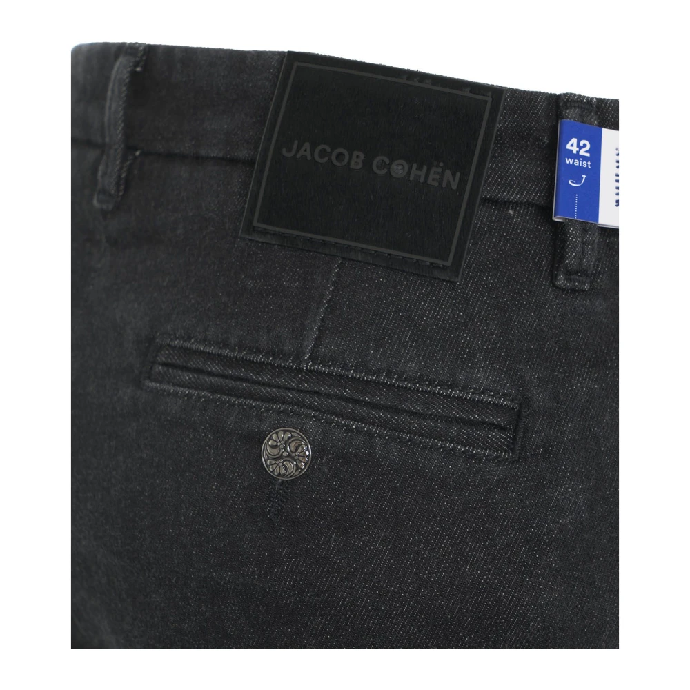 Jacob Cohën Slim Fit Jeans 'Marina' met riemlussen Black Dames