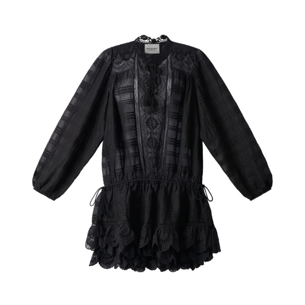 Marant Étoile Kvinno Svart Blusar & Skjortor Dam, Xs, Mini Klänning