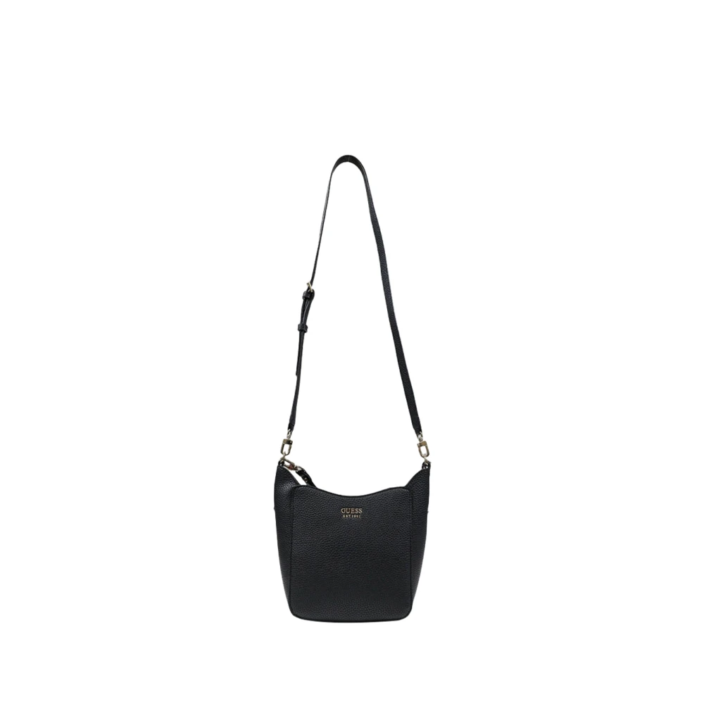 Guess Elegante Zwarte Handtas met Afneembare Schouderband Black Dames