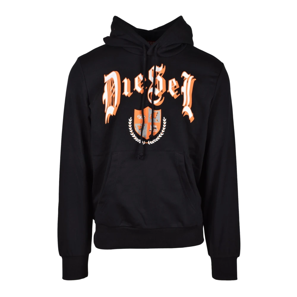 Diesel Katoenmix Sweatshirt Black Heren