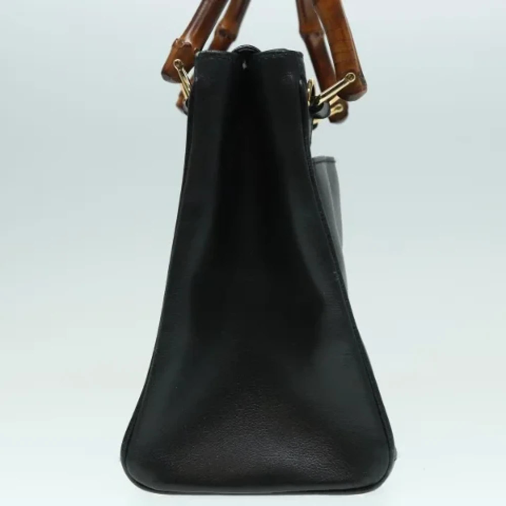 Gucci Vintage Pre-owned Leather handbags Black Dames