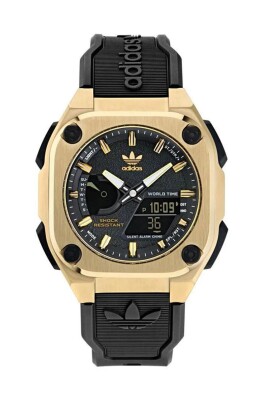 golden-quartz-analog-digital-watch