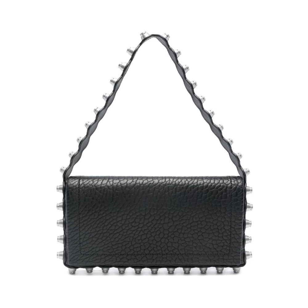 Alexander wang Zwarte Schoudertas met Magnetische Sluiting Black Dames