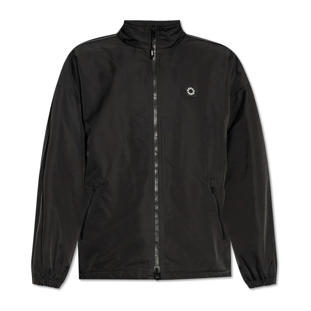 Kenzo Staande Kraag Jas Black Heren