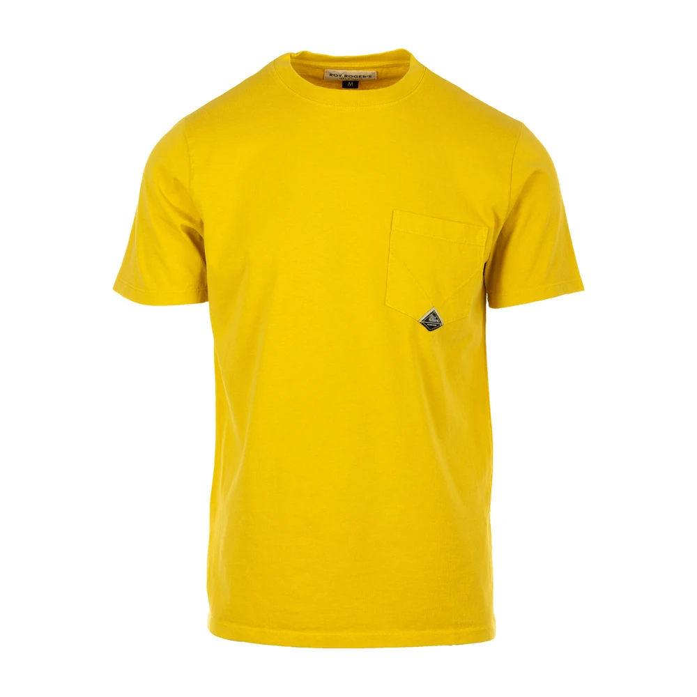Roy Roger's T-Shirts Yellow Heren