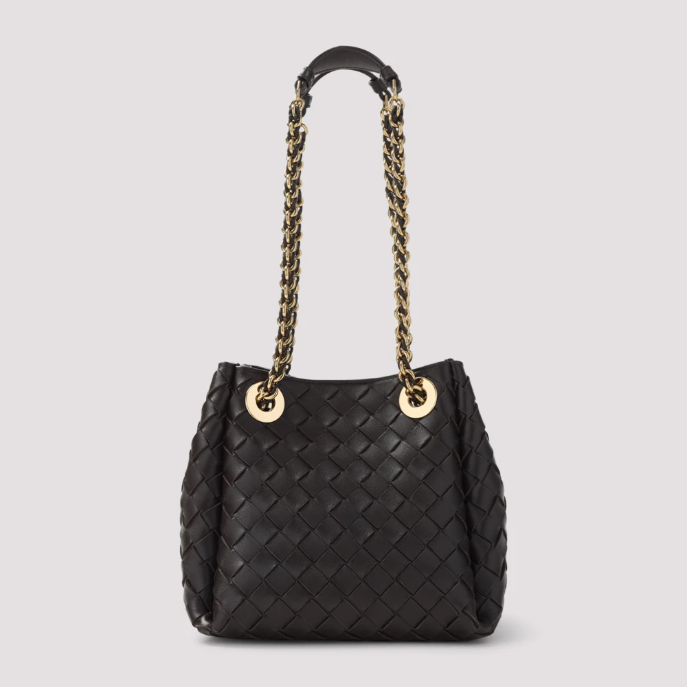 Bottega Veneta Parachute Schoudertas in Krijt Messing White Dames