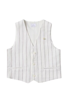 beige-pinstripe-vest-for-boys