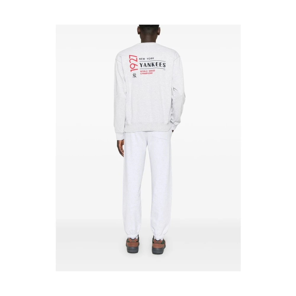 Sporty & Rich Heather Grey Crew Neck Sweater Gray Dames