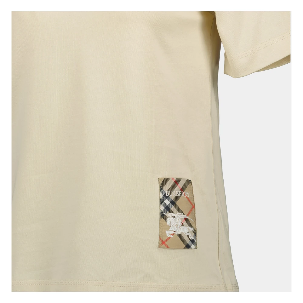 Burberry Beige Cavalier T-shirt Lente-Zomer 2025 Beige Dames