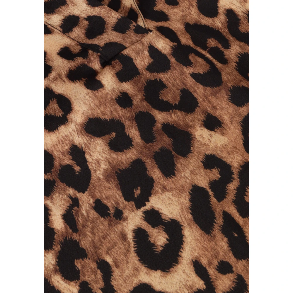 NEO NOIR Luipaardprint Blouse voor Gedurfde Vrouwen Brown Dames