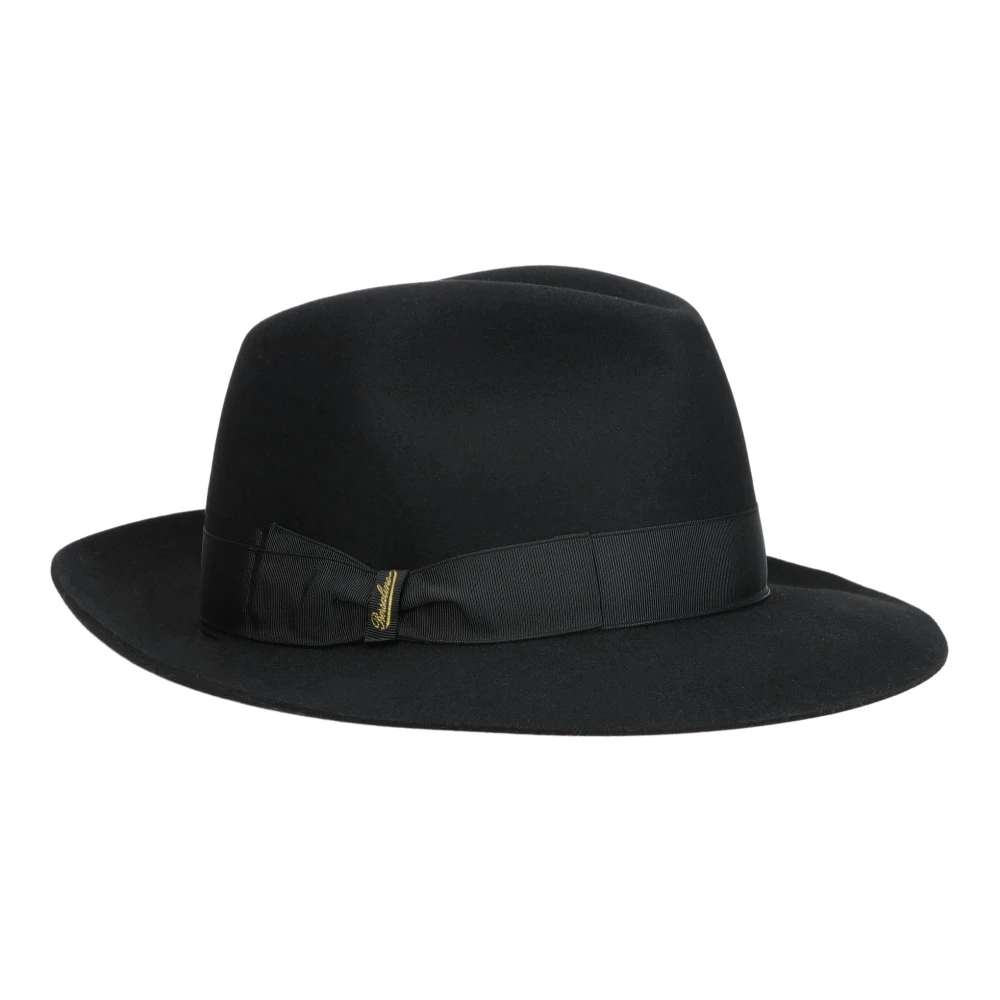 Borsalino Tijdloze Medium Rand Hoed Black Dames