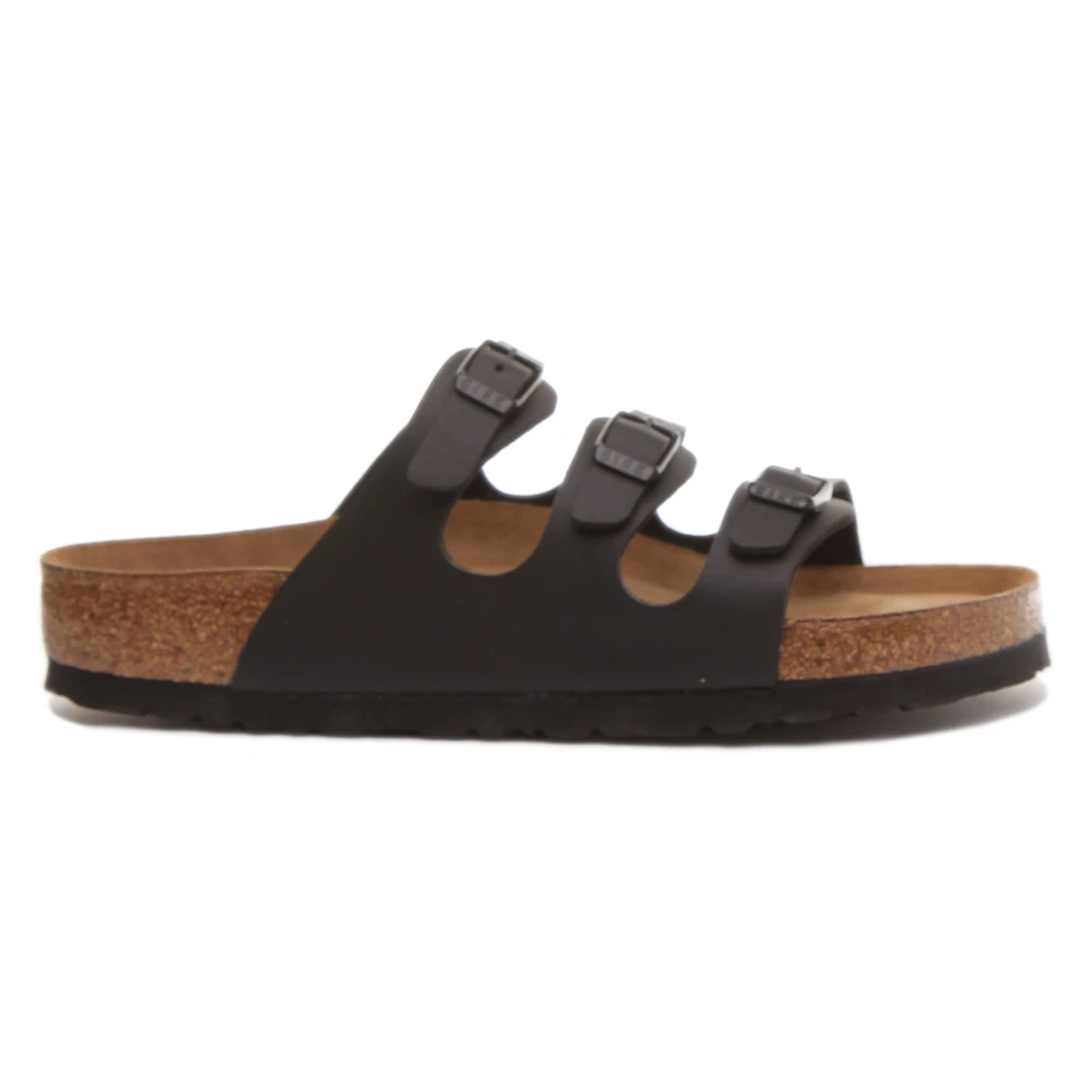 Birkenstock Women's Black Sliders, 7 Uk, Florida Regular Fit