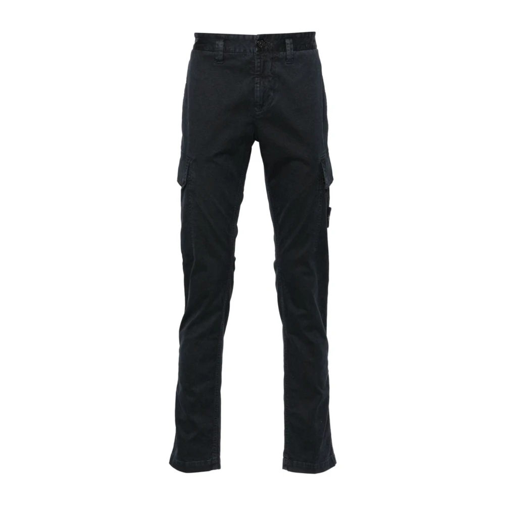 Stone Island Cargo Broek in Zwart Black Heren