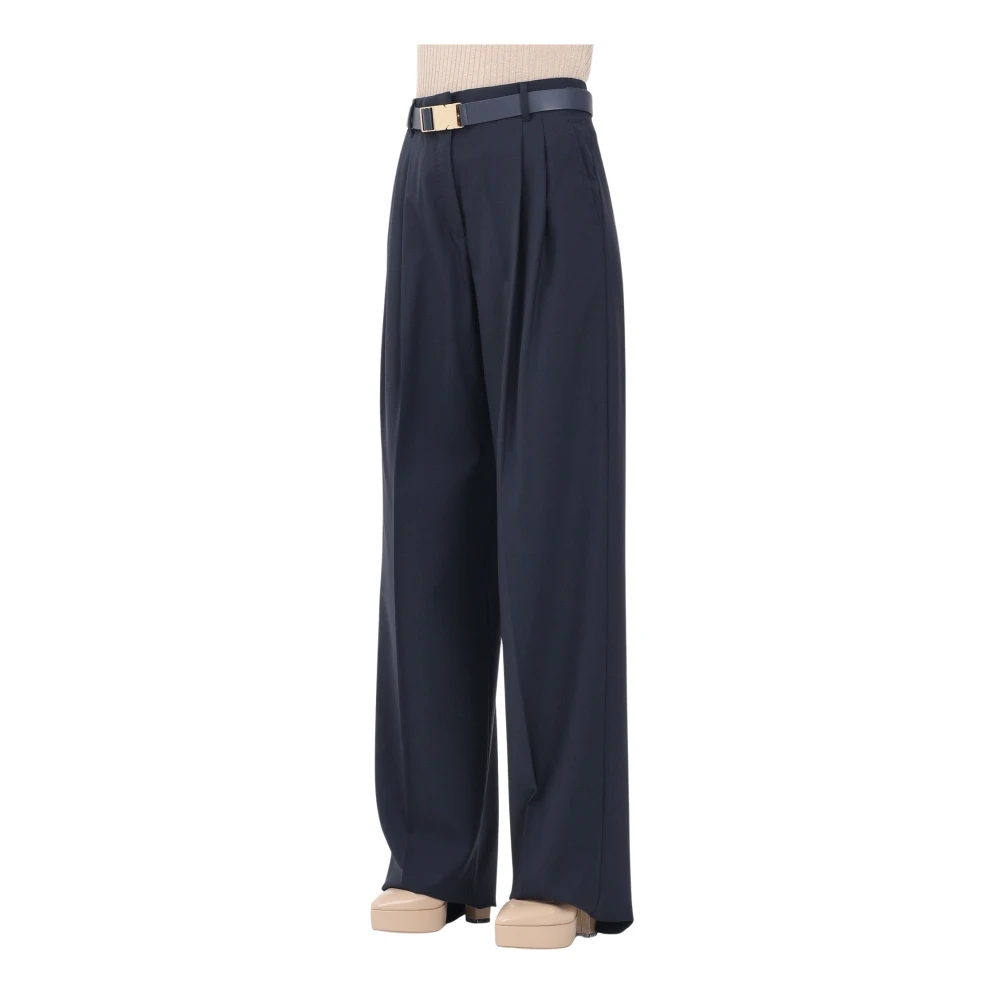 Max Mara Damen Blau Hosen, Mgröße: