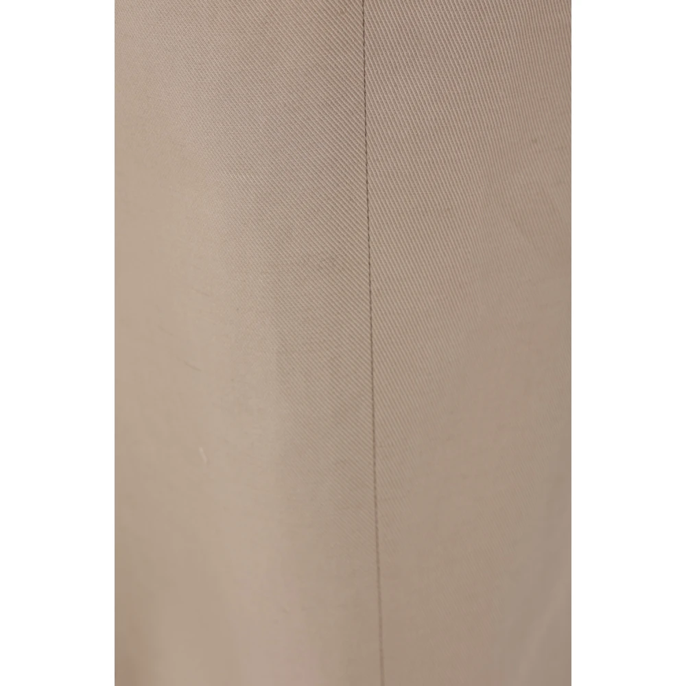 Ermenegildo Zegna Beige Straight Leg Trousers Beige Heren