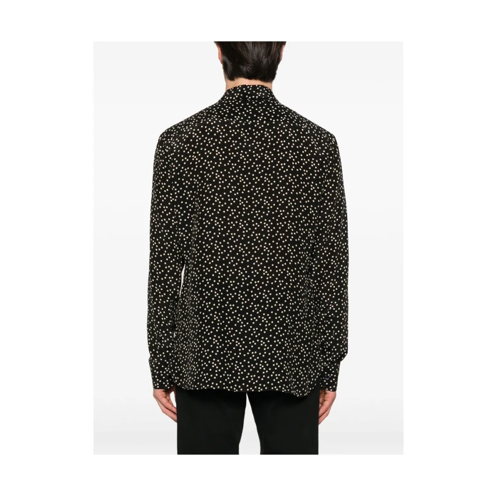 Tom Ford Zwarte Klassieke Geknoopte Overhemd Black Heren