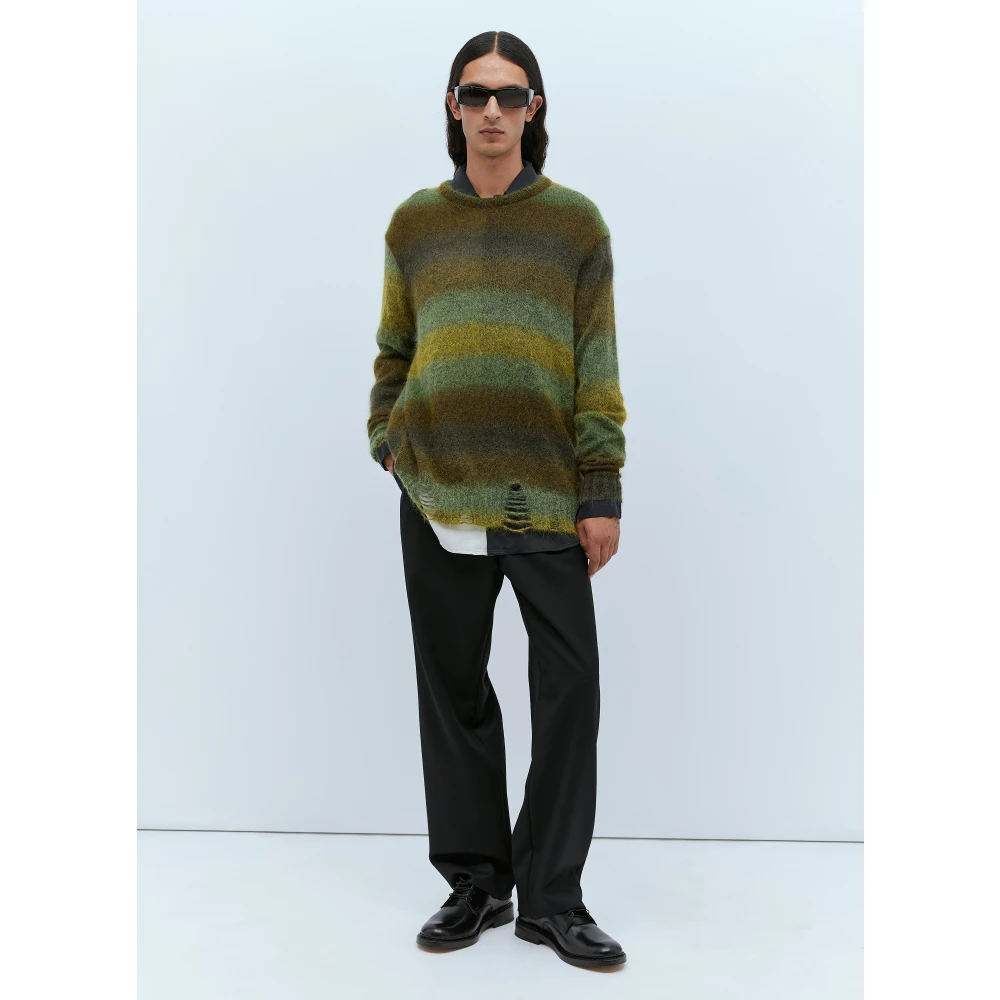 Song for the Mute Gedistresseerde Mohair Trui Multicolor Heren