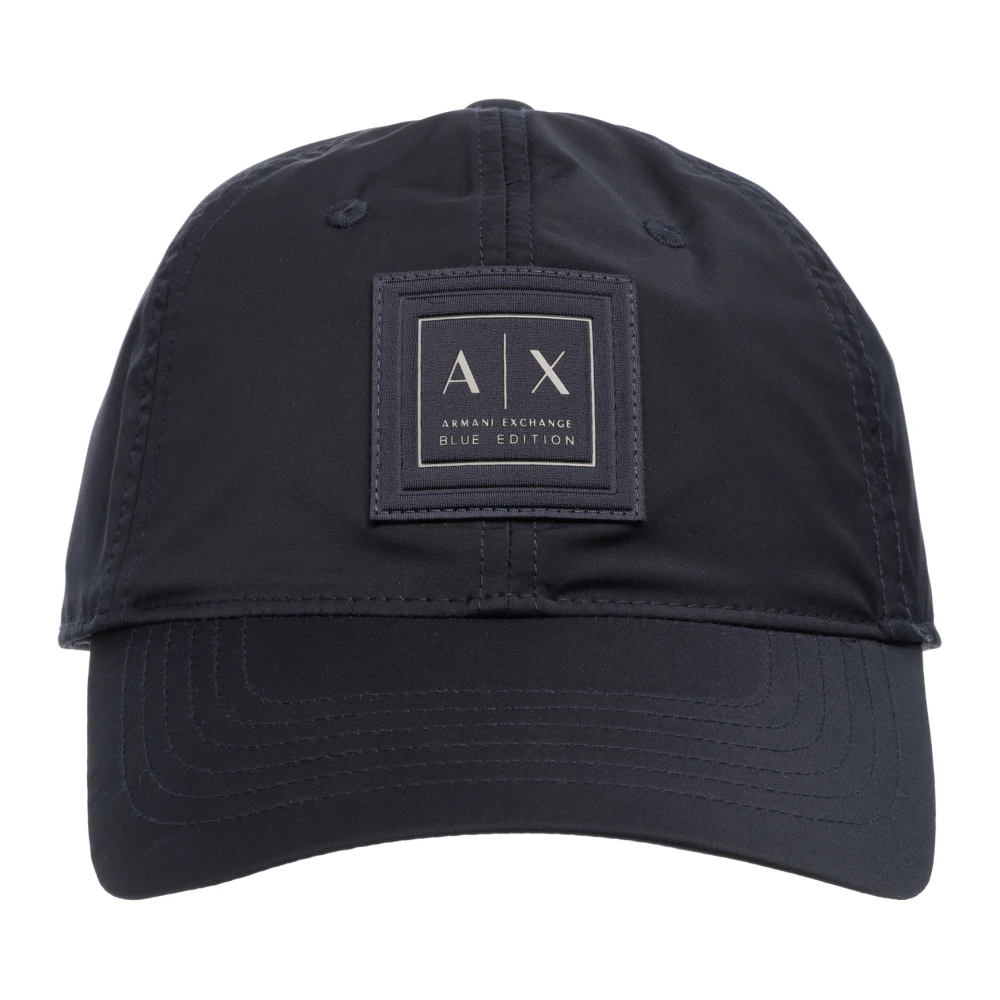 Armani Exchange Verstelbare Effen Logo Pet Blue Heren