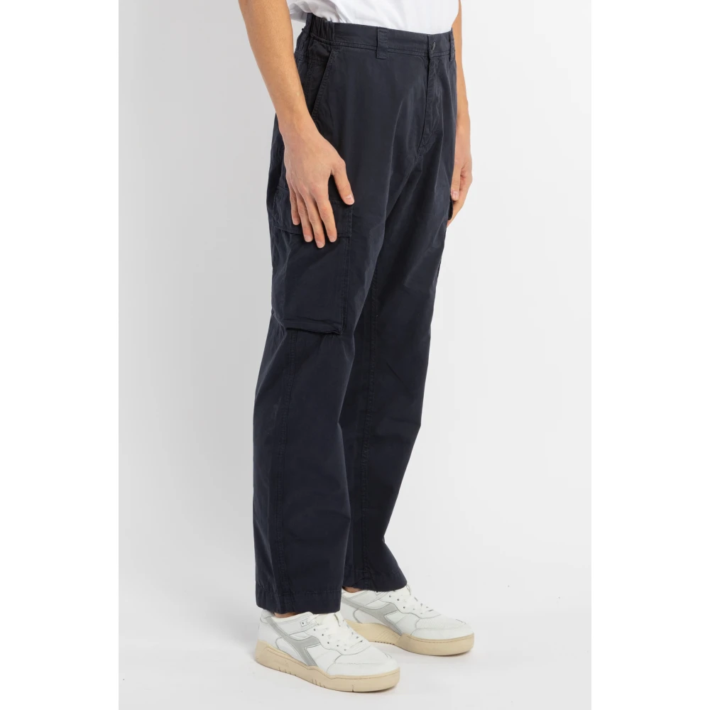 Woolrich Straight Trousers Blue Heren