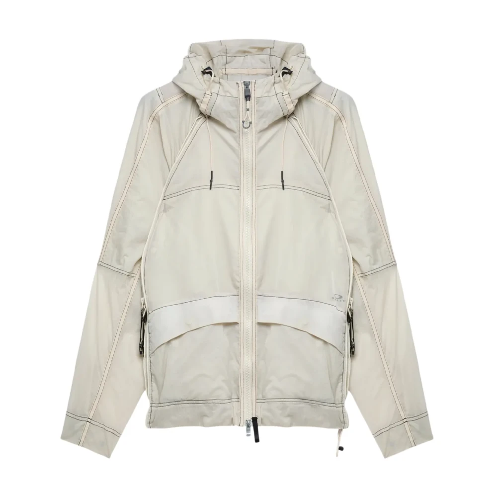 Oakley Beige Windbreakers, Male, L, Latitude Veil Flow Jacket