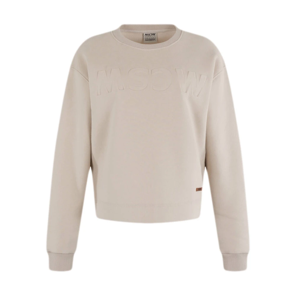 Moscow Logo Sweater Beige Dames