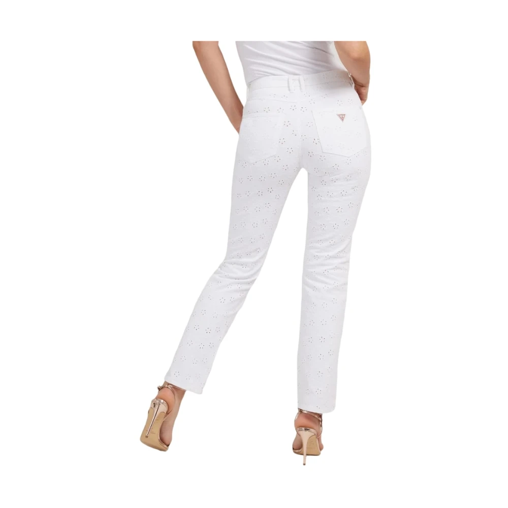 Guess Slim-fit Broek White Dames