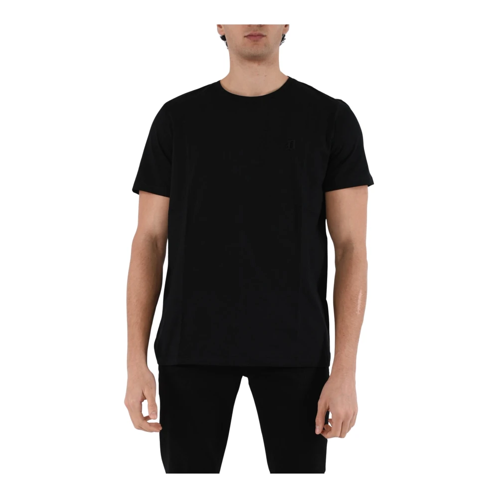 Dondup Jersey T-shirt met slim fit Black Heren