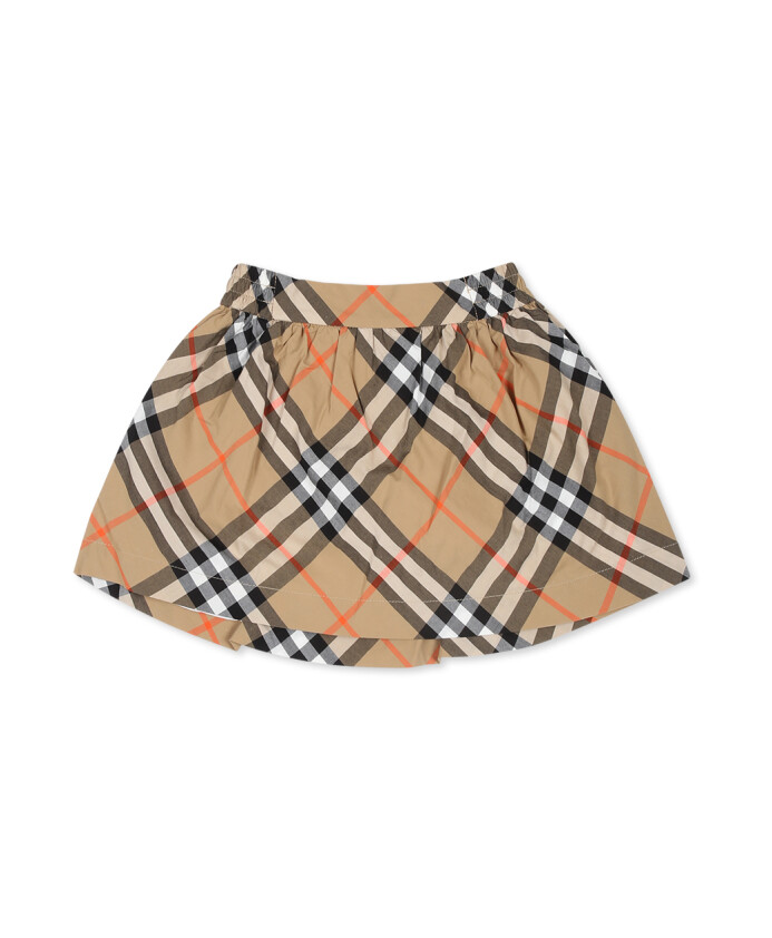 jupe-casual-beige-avec-vintage-check