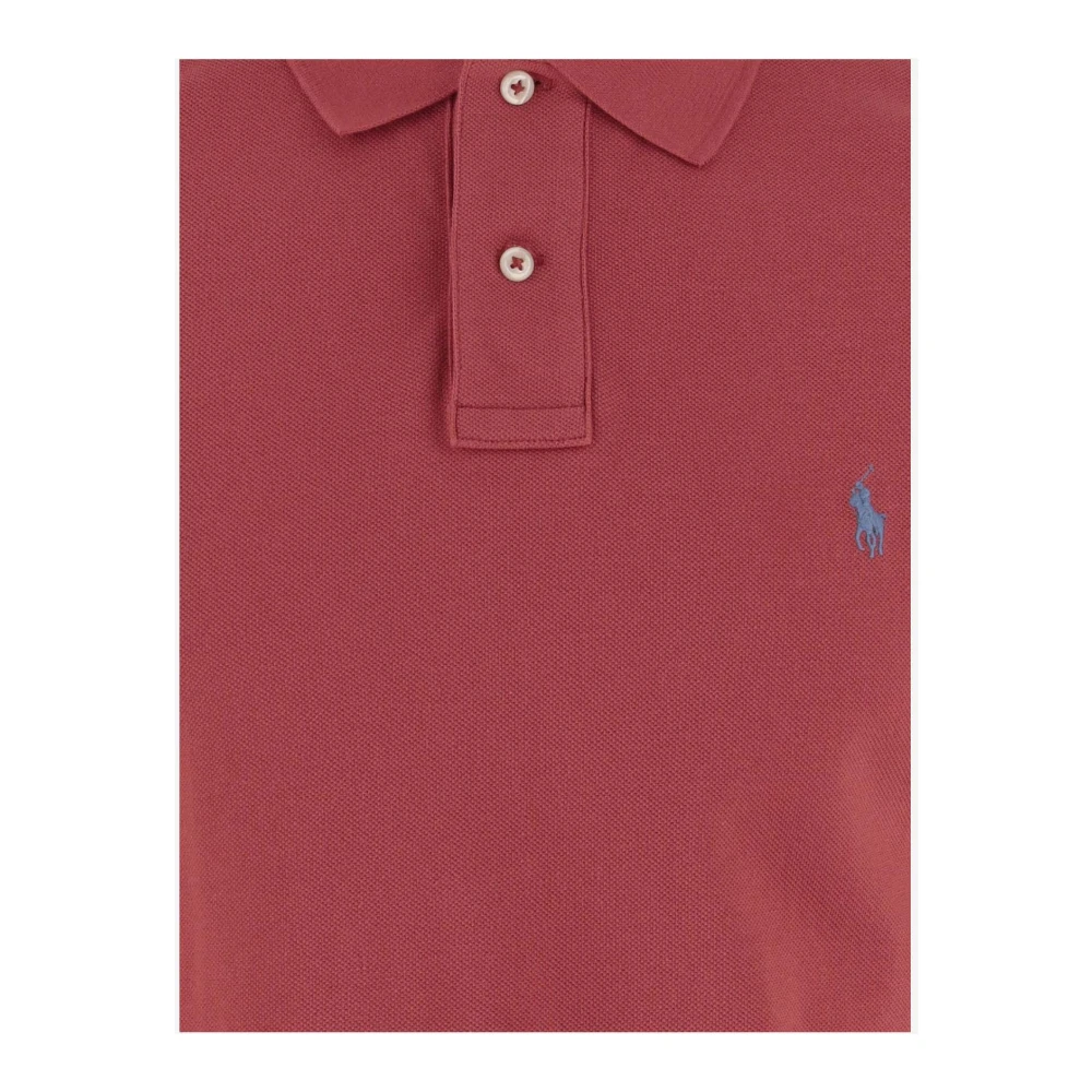 Polo Ralph Lauren Klassieke Katoenen Poloshirt Rood Logo Red Heren